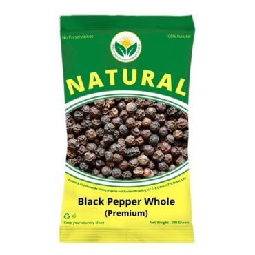 Natural Spices Black Pepper Whole, 250G